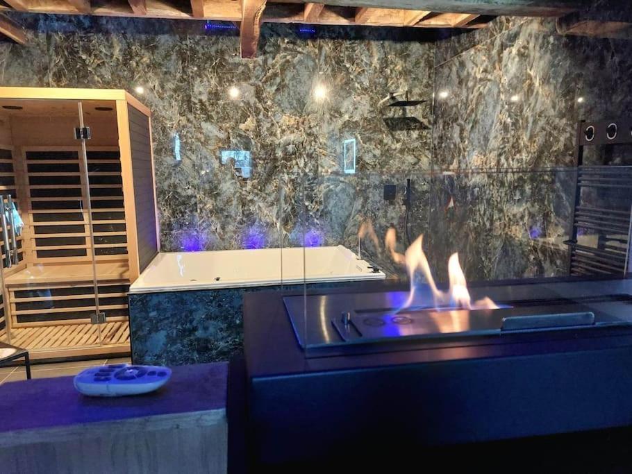 Le Duplex De L'Etoile Home Cinema Jacuzzi Et Sauna Privatif Longmesnil Esterno foto