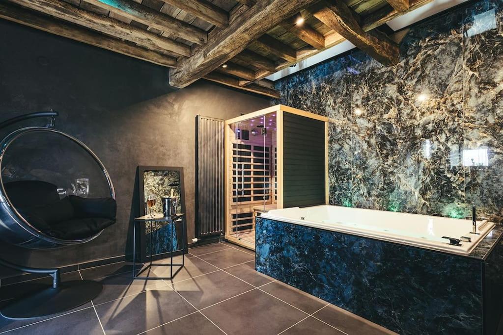 Le Duplex De L'Etoile Home Cinema Jacuzzi Et Sauna Privatif Longmesnil Esterno foto